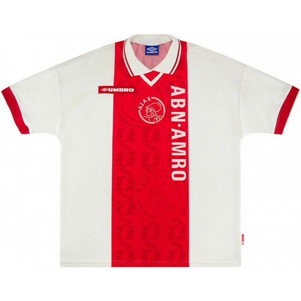 Tailandia Camiseta Ajax Primera equipo Retro 1998 1999 Rojo Blanco